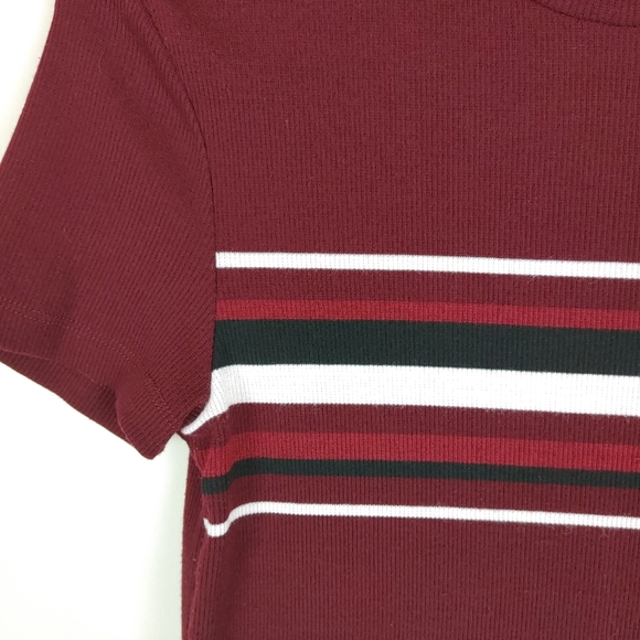 Ardene ribbed stripped top y2k Small - Picture 2 of 4